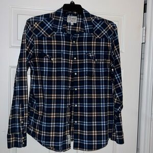 Lucky brand pearl snap button up